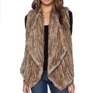 Alice and Olivia Harriet fur vest